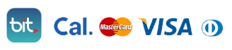 Bit, Cal, Mastercard, Visa, Diners — אמצעי תשלום